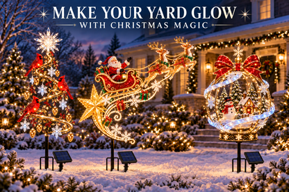 🔥Last Day 49% OFF - 🎄 Christmas Magic Lighted Garden Stakes – Enchanting Outdoor Holiday Yard Décor ✨