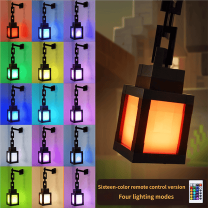 🎉☀️🏮Pixel-style gaming wall lamp with remote-controlled color-changing LED🎮