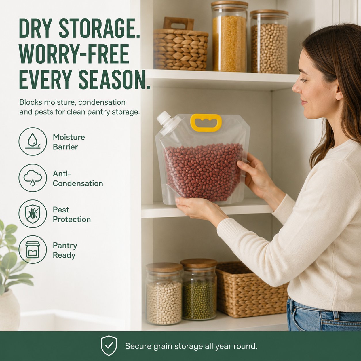 ⏰LAST DAY 50% OFF -🌾 Moisture-Proof Airtight Grain Storage Bag
