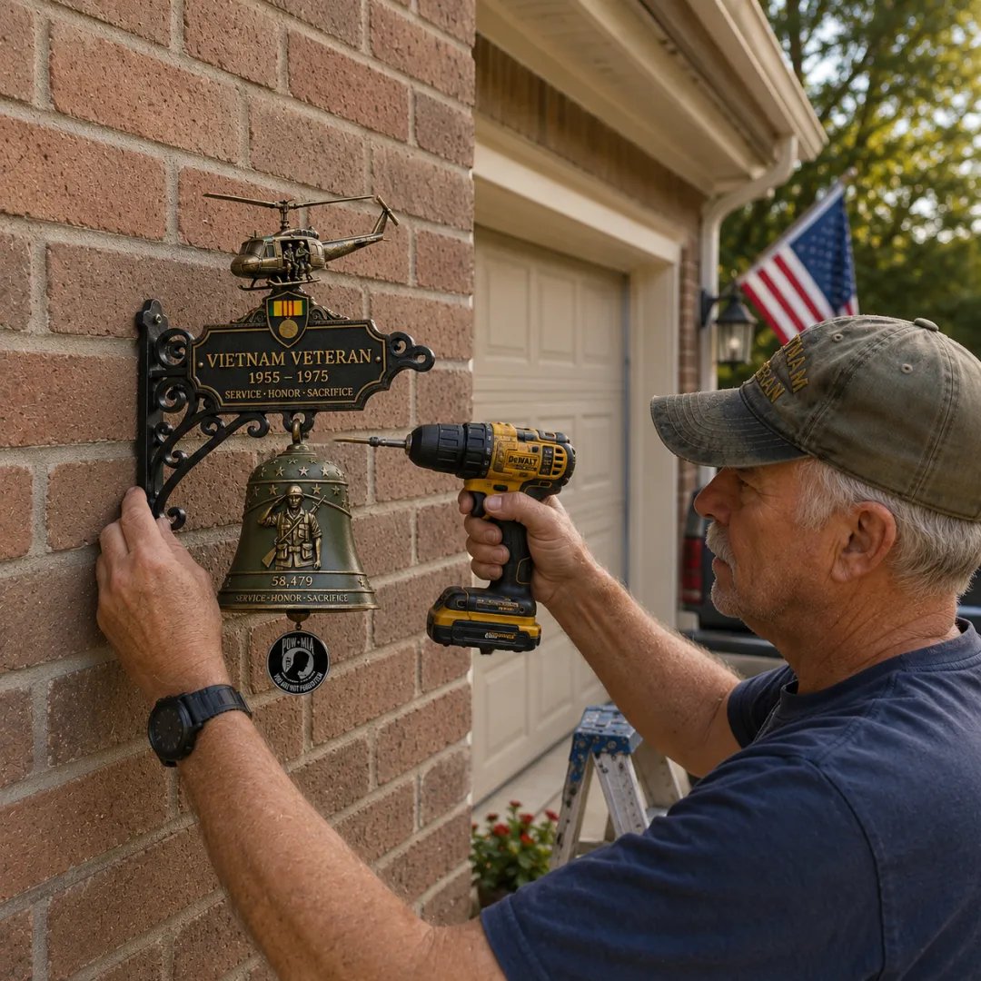 🔥LAST DAY 50% OFF - 🥇 -Vietnam Veteran Tribute Wall Bell