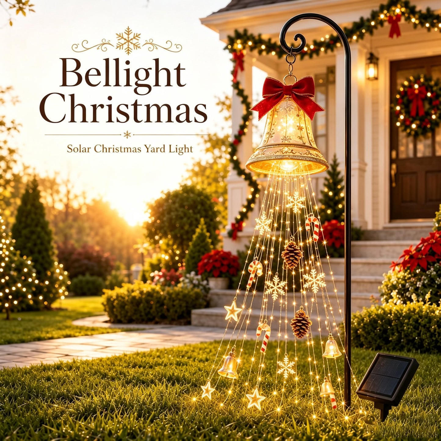 🎄 Gingerbread Magic Solar Holiday Yard Light
