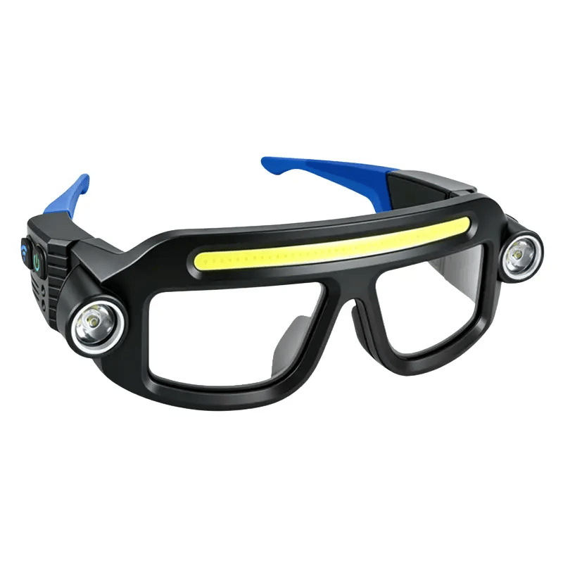 ⚡ Hands-Free LED Headlamp Glasses — 5 Lighting Modes for Work, Repairs & Outdoor Use