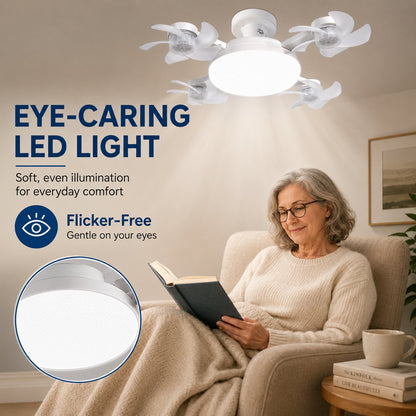 💡🌀 2-in-1 Energy-Saving Fan Light|Cool Air + Soft Light in One