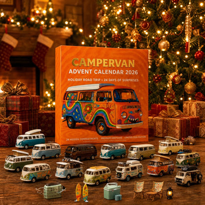 🚐🚐 Campervan-Adventskalender 2026 – 24 Tage Vintage-Roadtrip-Magie