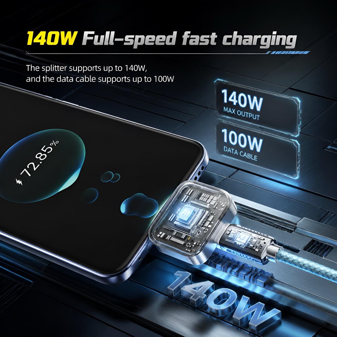 🔥Last Day 55% OFF ✨140W Type-C Physical-Disconnect Battery Guard - Auto & Self-Eject Charger
