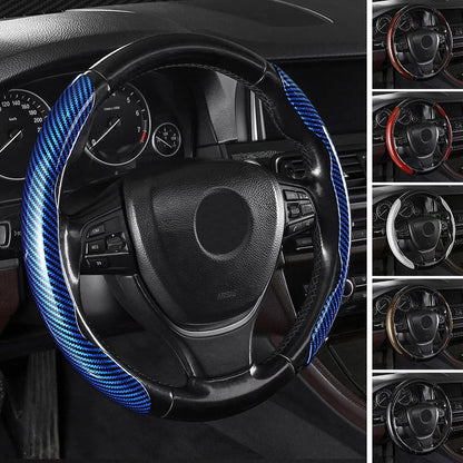 Non-Slip Half Cover Car Steering Wheel Protector | Easy Clip On Installation