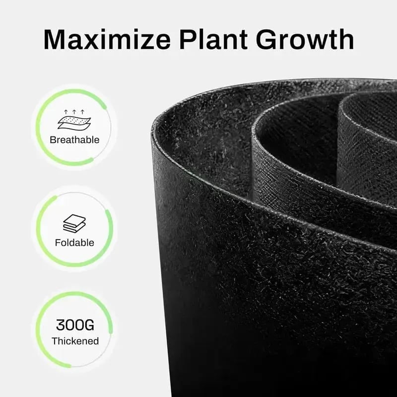 5-Pack 5 Gallon Grow Bags – Heavy Duty Aeration Fabric Pots with Handles for Vegetables, Flowers & Fruits 🪴