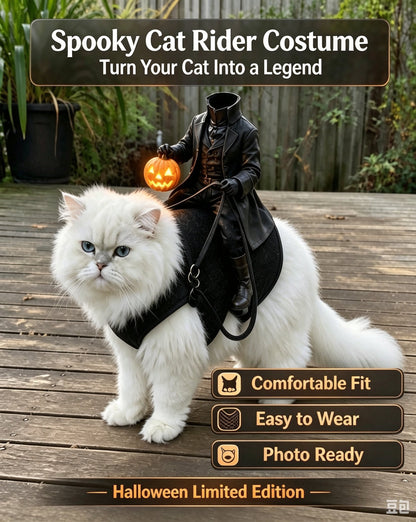 🎃 Headless Phantom Rider Pet Costume – Spooky Halloween Horseman Outfit for Dogs & Cats