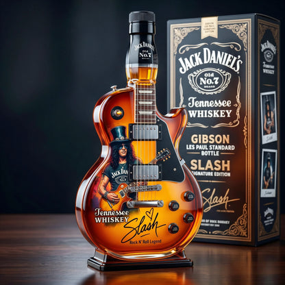 🎁 Flash Sale-49% OFF – 👨‍🎤🤘Appetite for Rock: Vintage Sunburst Guitar Figurine Spirit Bottle🎸✨