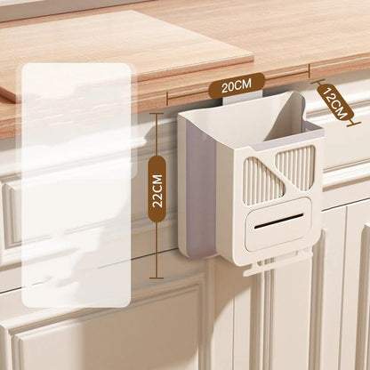 📢📢50% OFF !! ⏰Foldable Hanging Trash Can – Space Saving, Leak Proof & Easy to Clean🧼