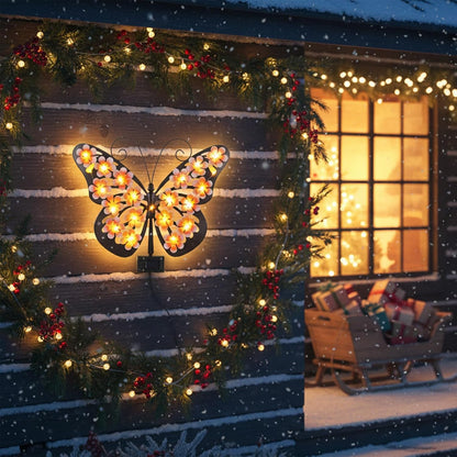Solar Lights Outdoor Metal Butterfly Wall Decor🦋