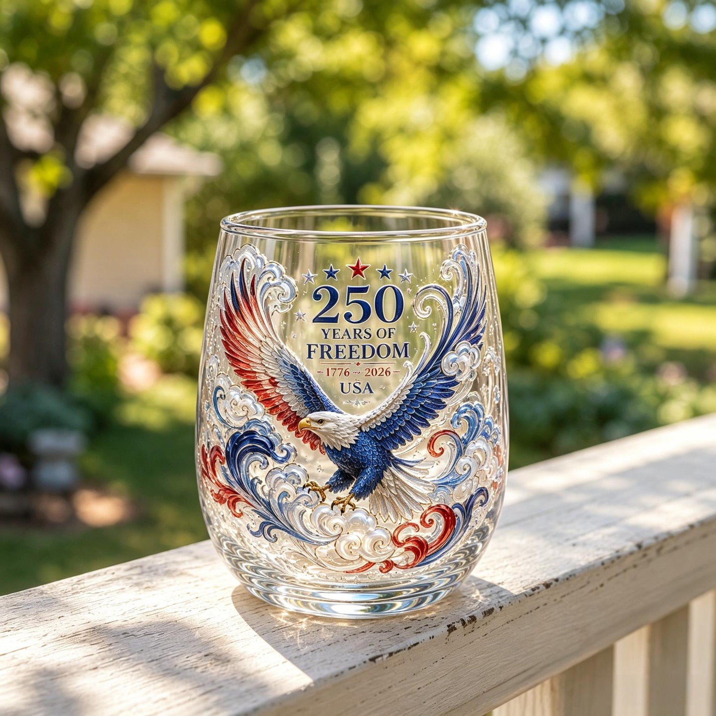 🦅Limited Edition 2026 USA 250 Years of Freedom Eagle Glass✨