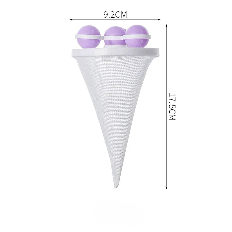 🧺 BUY 1 GET 1 FREE! 🧼 - 👚Floating Lint & Hair CatcherCatches Hair & Lint, Reusable & Protects Washing Machine/Drain 🚿