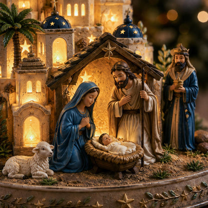 🔥LAST DAY 49% OFF一✨Bethlehem Nativity Church Light Tower✨