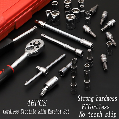 🔧Cordless Slim Ratchet Set(Not electrified, 1/4 interface)