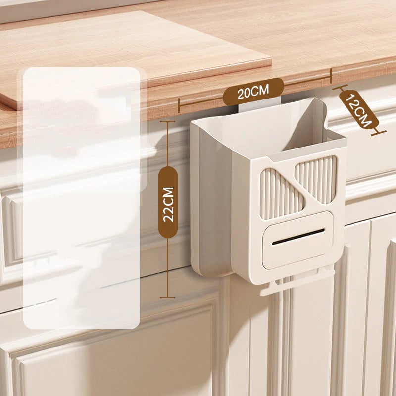 📢📢50% OFF !! ⏰Foldable Hanging Trash Can – Space Saving, Leak Proof & Easy to Clean🧼