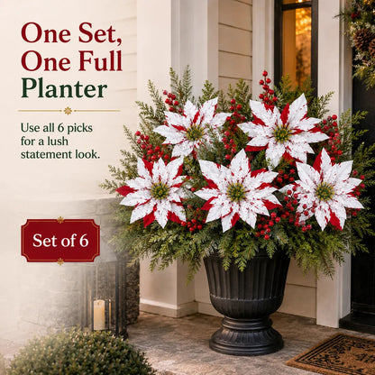 ❄️Last Day 50% OFF🔥Christmas Poinsettia Planter Inserts
