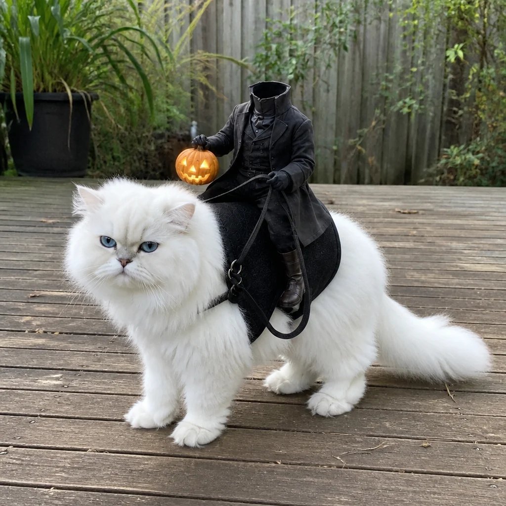 🎃 Headless Phantom Rider Pet Costume – Spooky Halloween Horseman Outfit for Dogs & Cats