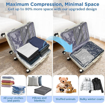 🎁 Cordless Travel Vacuum Storage Compression Bag Set