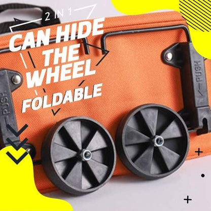 🔥LAST DAY-50% OFF🔥 2 in 1 Foldable Shopping Cart🎁