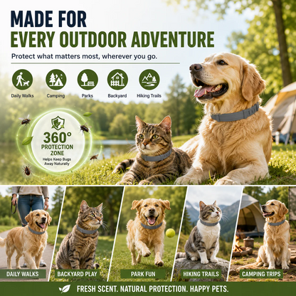 🐶50% OFF TODAY🛡️Adjustable Flea & Tick Collar for Dogs & Cats