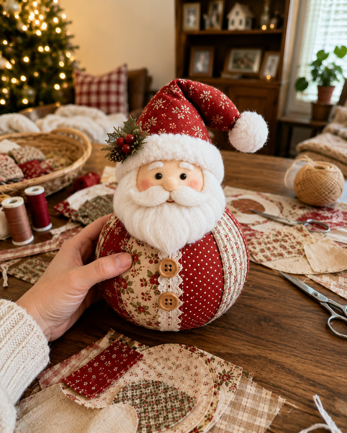 🎁Last Day 49% OFF - 🎄🎅Patchwork Fabric Doll DIY Kit