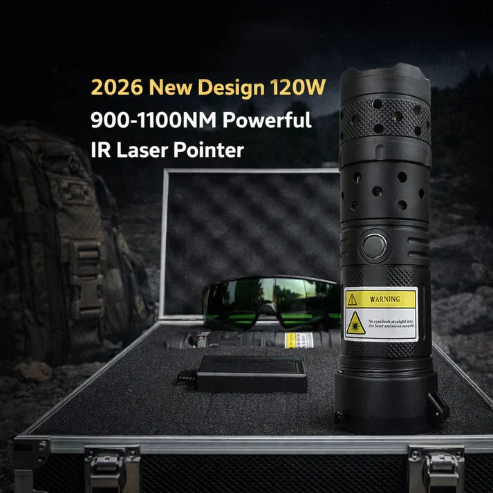 2026 New Design 120W 900-1100NM Powerful IR Laser Pointer