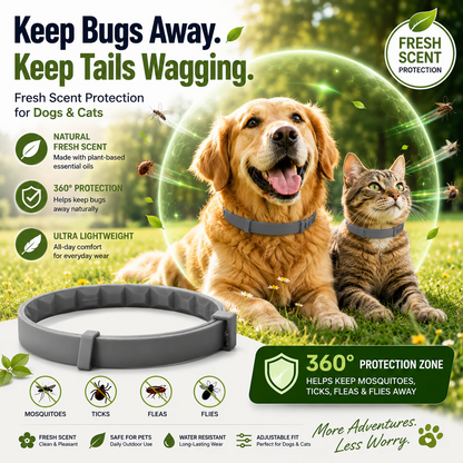 🐶50% OFF TODAY🛡️Adjustable Flea & Tick Collar for Dogs & Cats