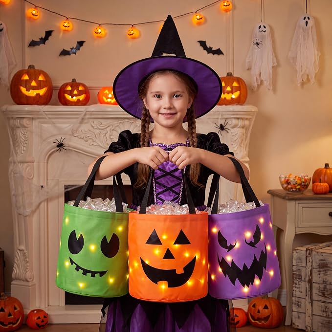 GlowGhoul™ Halloween Candy Buckets