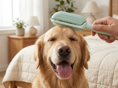 3-in-1 Self-Cleaning Grooming Brush | Pawlish
