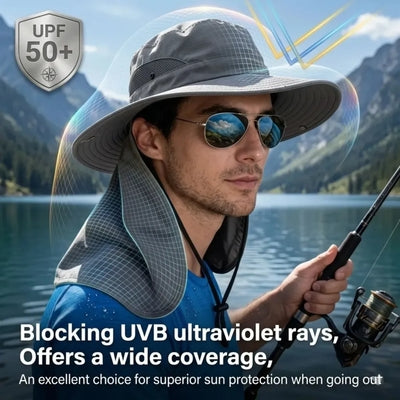 🔥 Hot Deal Fishing Sun Hat with Face Cover, Neck Flap & Breathable Mesh