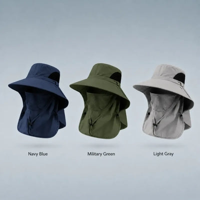 🔥 Hot Deal Fishing Sun Hat with Face Cover, Neck Flap & Breathable Mesh