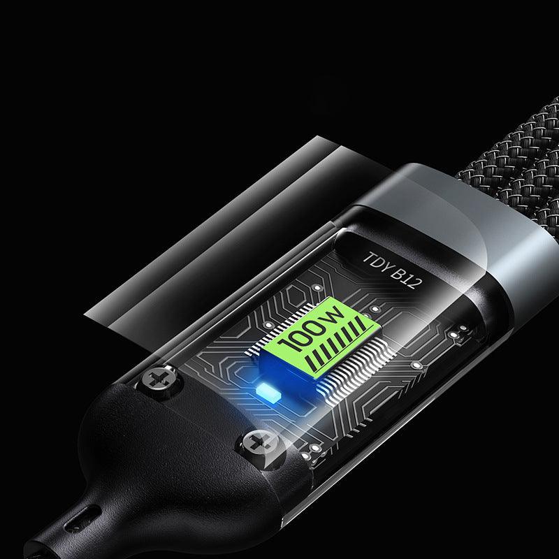🎁Hot Sale 49% OFF⏳Transparent Luminous 3-in-1 Super Fast Charging Cable - clarioy