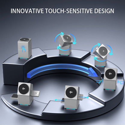 🔥Hot Sale Offers-3-in-1 Foldable Magnetic Wireless Charging Station