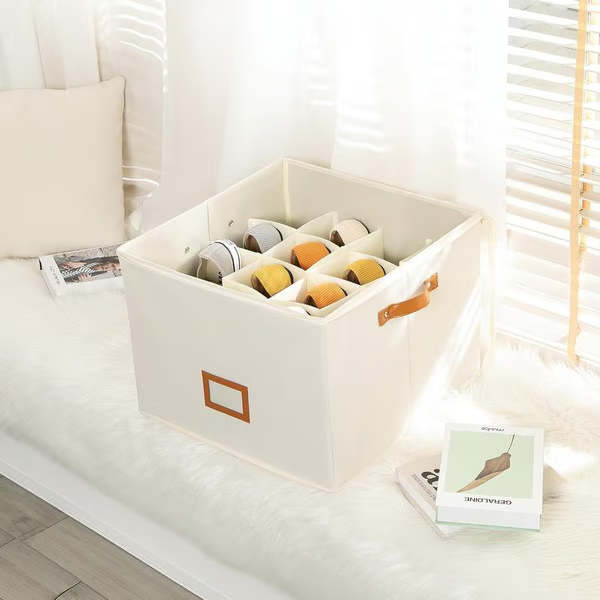 ⏰🔥LIMITED TIME 49% OFF! 👟 Fabric Shoe Organizer Storage Box – Foldable, Large Capacity, Dustproof & Breathable for Closet & Bedroom 🧺✨