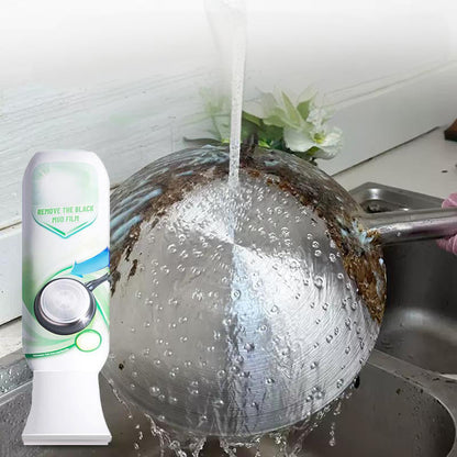 ⏰🫧Burnt Residue Remover Mud Film🧼Dissolves Stubborn Carbonized Grease in 5 Mins, Non-Toxic & No Scrubbing Needed🍳