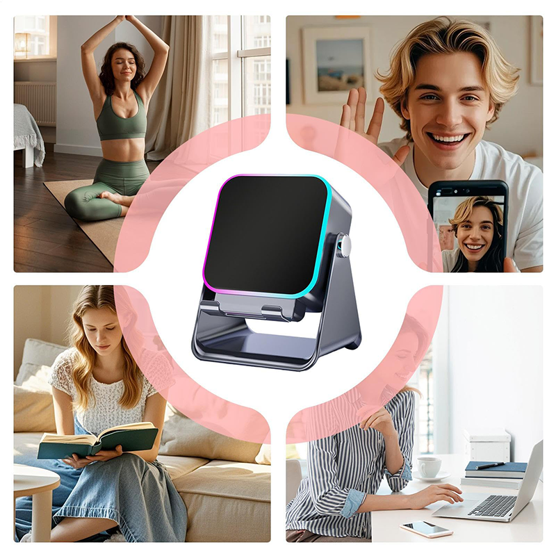 🎵5-in-1 Wireless Induction Bluetooth Speaker with Adjustable Phone Stand