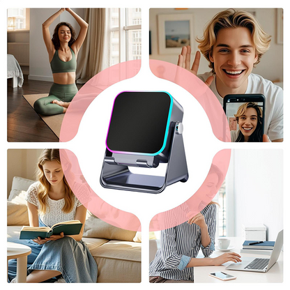 🎵5-in-1 Wireless Induction Bluetooth Speaker with Adjustable Phone Stand