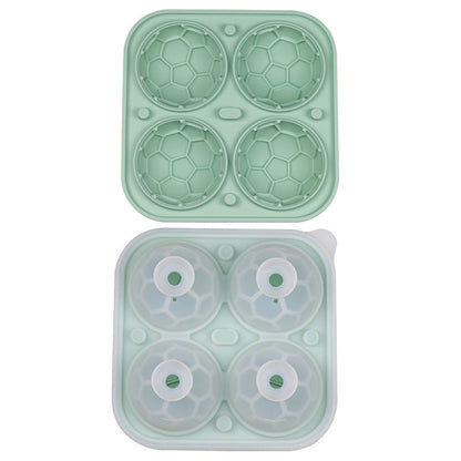 📢📢50% OFF!! ⏰ Silicone Soccer Ball Ice Cube Tray – 5.5 cm Cubes, Slow-Melting, Leak-Proof Design, 4 Colors, Perfect for Game Nights & Cocktails 🥂