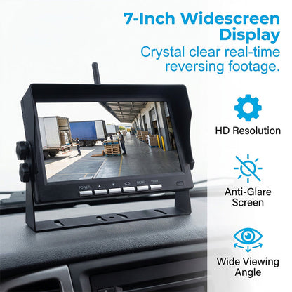 🔥Hot Sale ＆ 50％ Off🔥7-Inch HD Wireless Backup Camera System