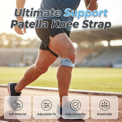 🔥Promotion 50% OFF🔥Silicone Knee Patella Strap – Shock-Absorbing & Breathable Support🦵