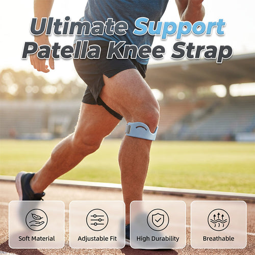 🔥Promotion 50% OFF🔥Silicone Knee Patella Strap – Shock-Absorbing & Breathable Support🦵