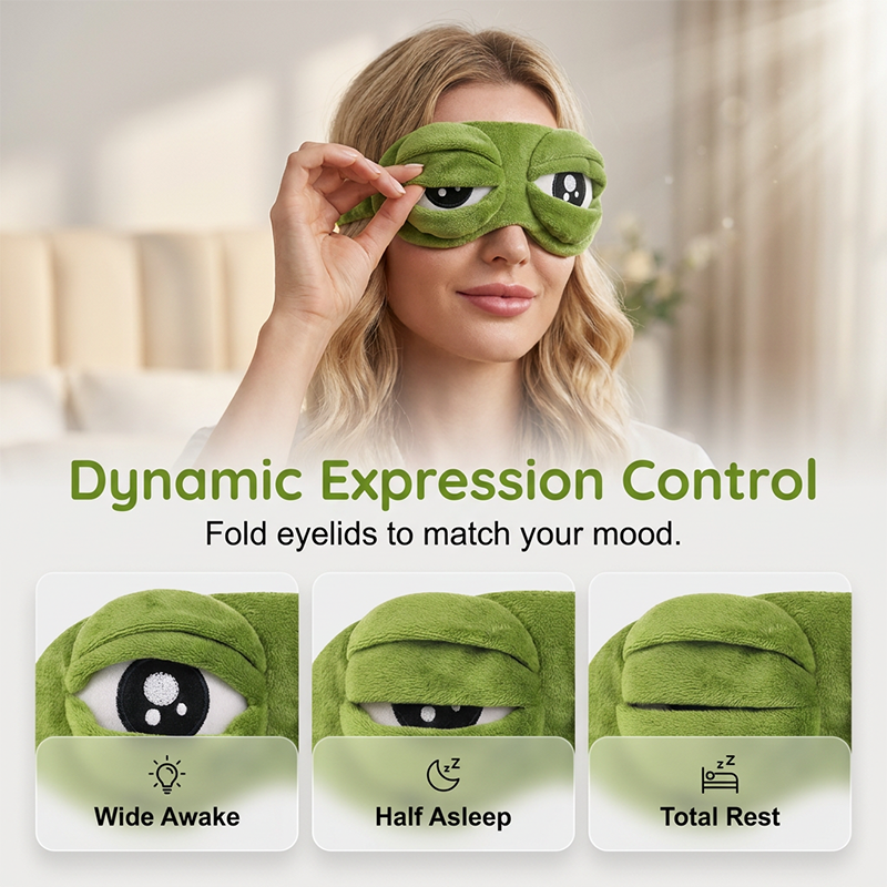 ✨Funny 3D Frog Sleep Eye Mask