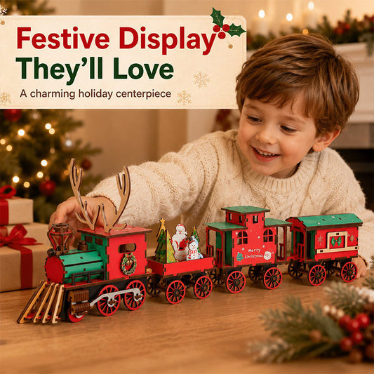📢📢 50% Off!! 🥳 💞 Over 50,000 Sold! ⚡🚂 Holiday-Themed DIY Train Puzzle