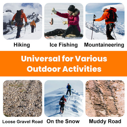 ⏳🔥LIMITED-TIME 50% OFF! ⏰🥾Anti-Slip Crampons for Outdoor Shoes & Boots – Ice Grips with Spikes for Hiking, Walking, Snow & Winter Traction 🏔️