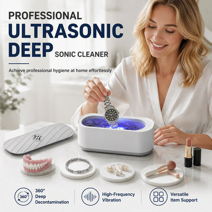 💦 50% off for the first 50 orders! 🦷 Multifunctional rechargeable ultrasonic cleaner
