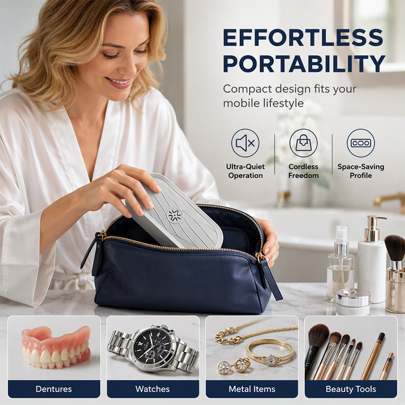 💦 50% off for the first 50 orders! 🦷 Multifunctional rechargeable ultrasonic cleaner