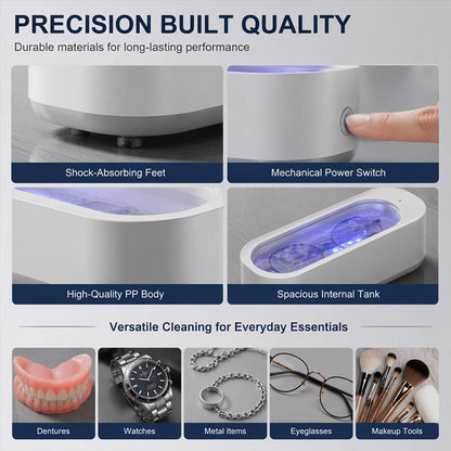 💦 50% off for the first 50 orders! 🦷 Multifunctional rechargeable ultrasonic cleaner