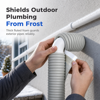 📢 Last Day Buy 1 Get 1 Free 💥Adhesive Pipe Insulation Wrap Outdoor Winter Anti Freeze Thermal Foam Sleeve for Water and Solar Pipes