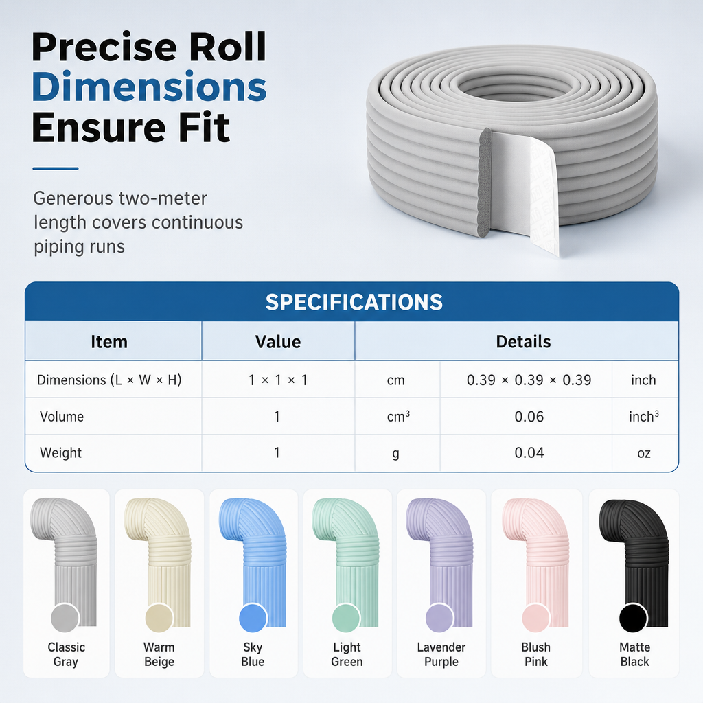 📢 Last Day Buy 1 Get 1 Free 💥Adhesive Pipe Insulation Wrap Outdoor Winter Anti Freeze Thermal Foam Sleeve for Water and Solar Pipes